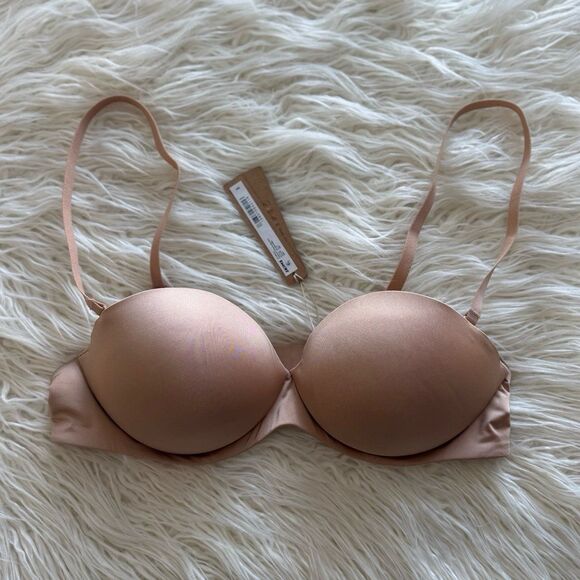 Skims Ultimate Strapless Pushup Bra Clay Size 36B - Picture 2 of 7